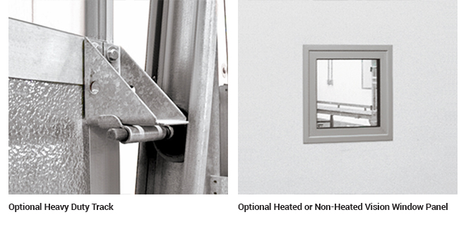 heavy duty track and heated/non-heated vision panel options